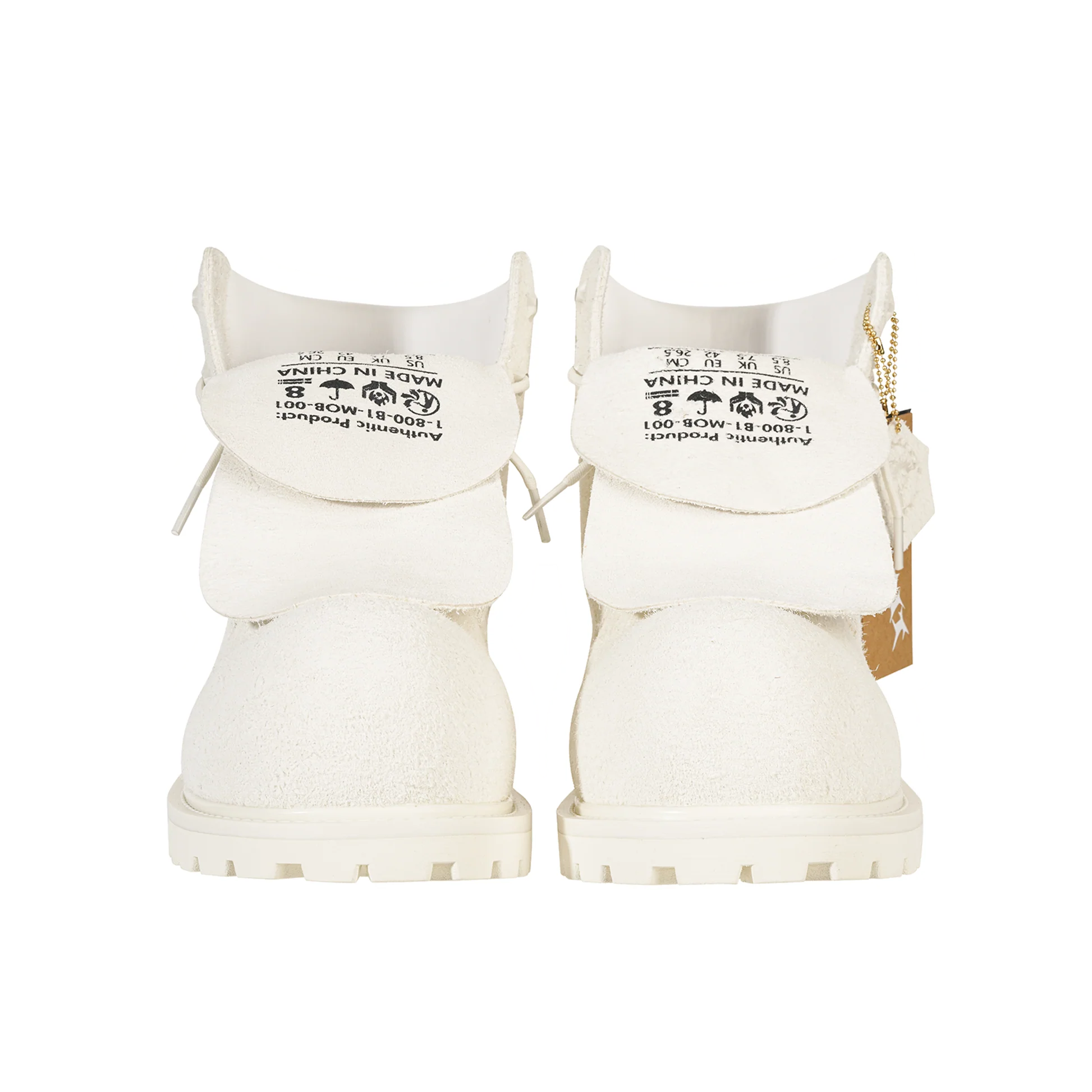 50percentlegit “big steppa” boots (cream)