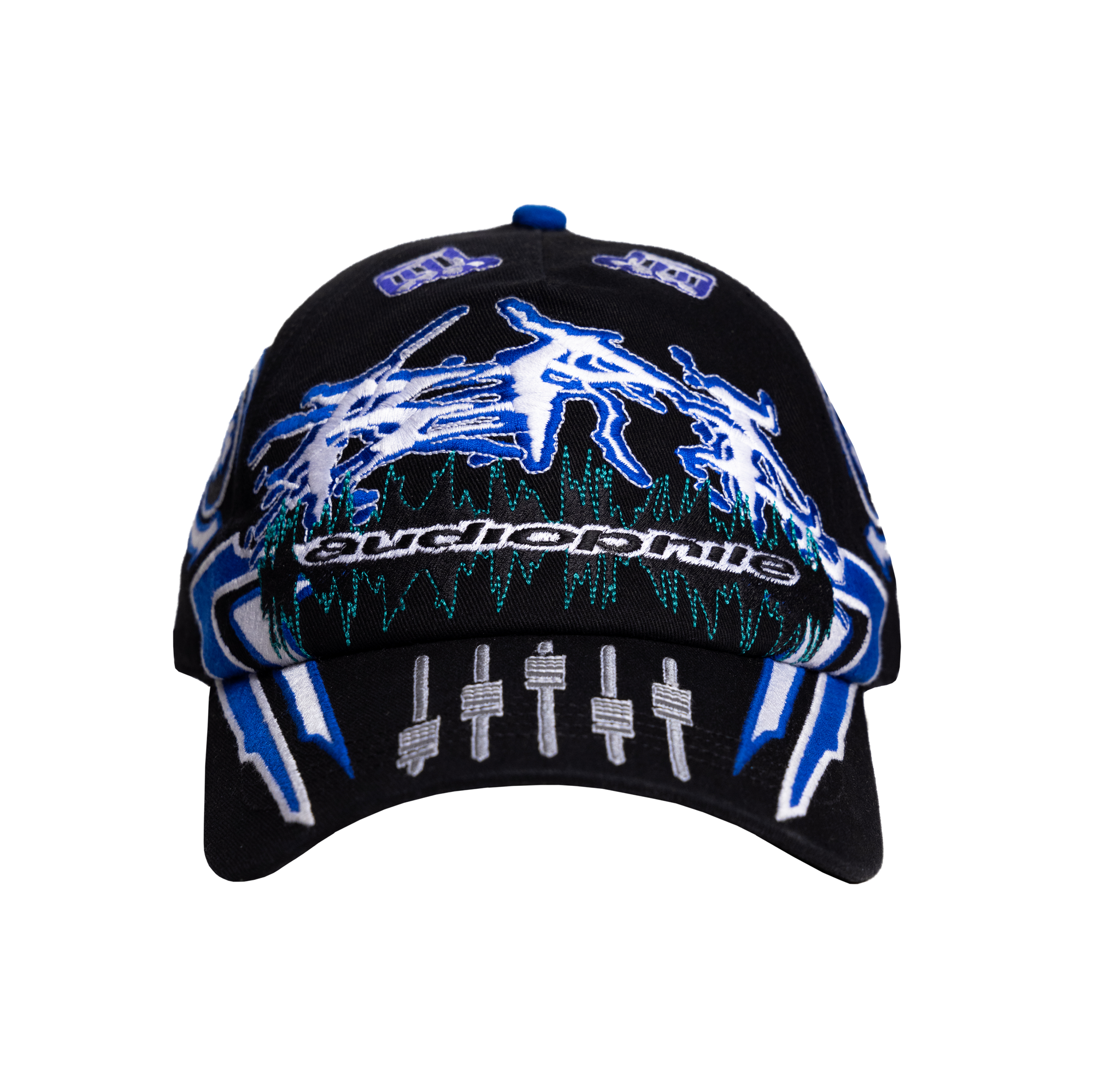 roy public label audiophile hat (black / blue)