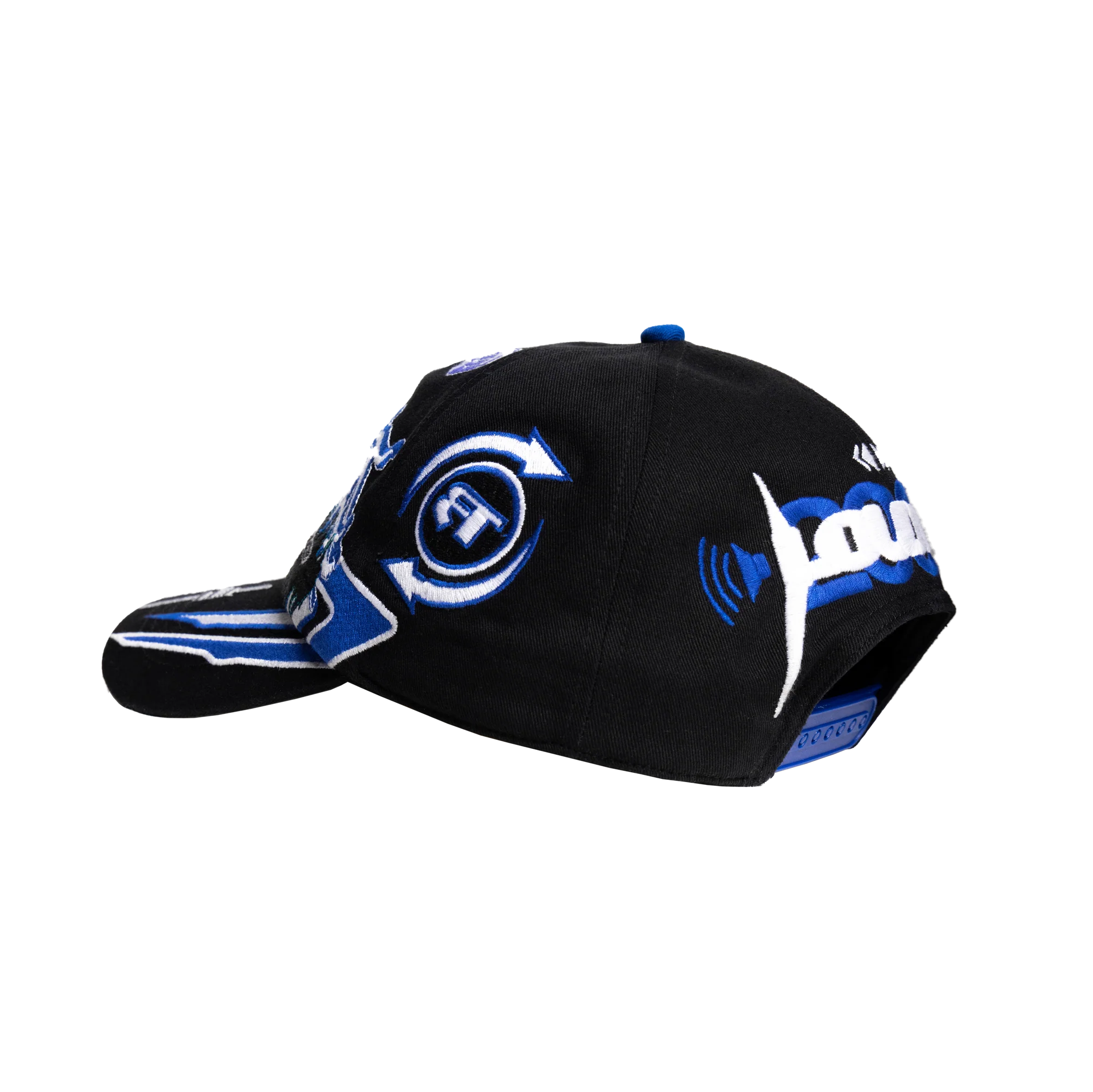 roy public label audiophile hat (black / blue)