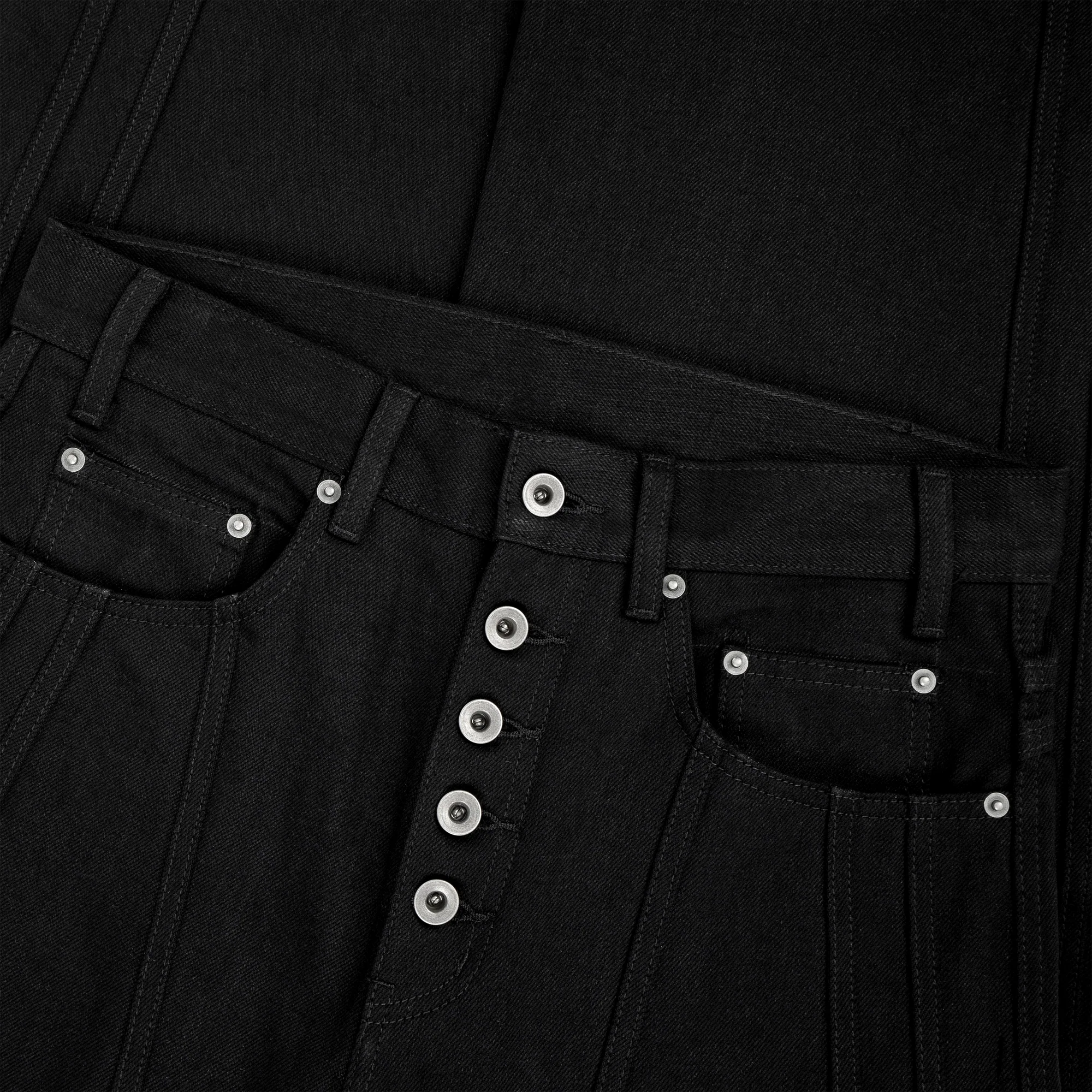 roy public label® striped denim (black)