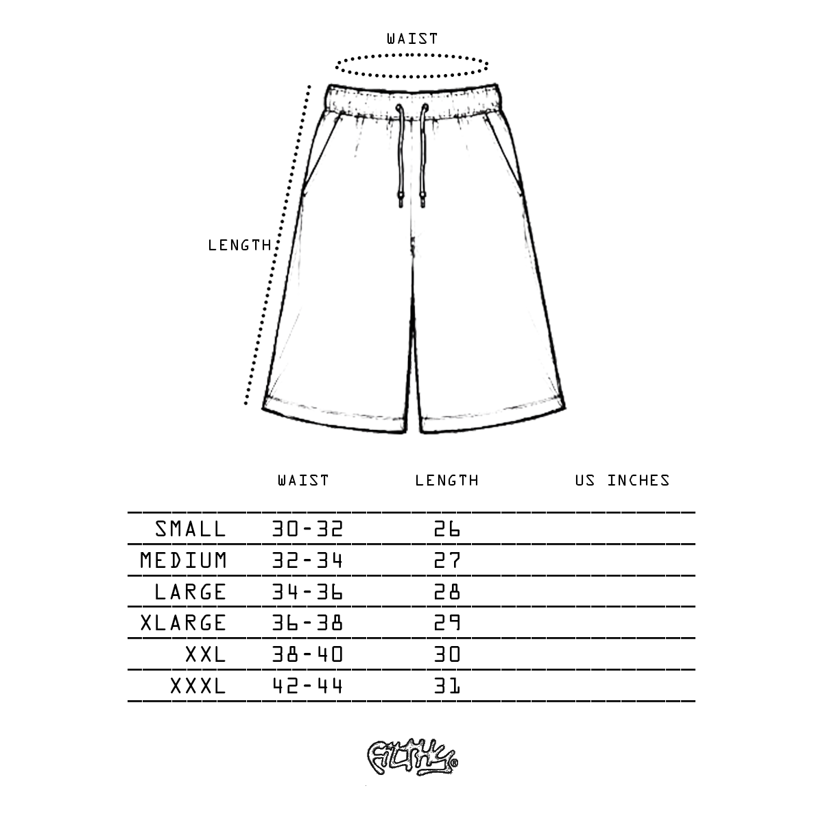 filthy® 17 varsity sweatshorts